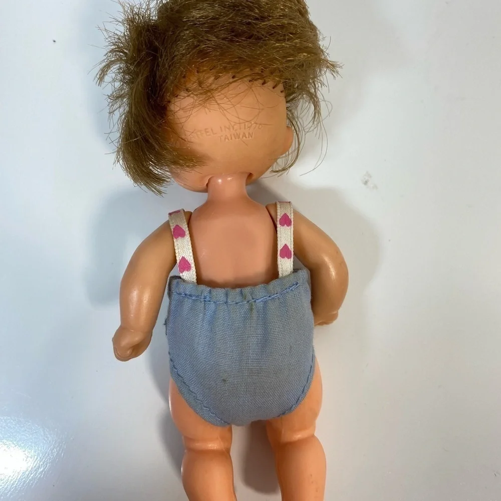 Vintage 1976 Mattel Barbie Dolls Baby Heart Family Friend‎ Blue